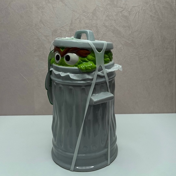 Sesame Street Gray and Green Cookie Jar - Picture 9 of 10